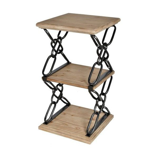 Crestview Collection Wood & Metal End Table - FZR2462 | End Tables | Modishstore