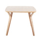 Folia Mid-Century Modern Dinette Table in Natural Wood By LumiSource | Dining Tables | Modishstore - 8