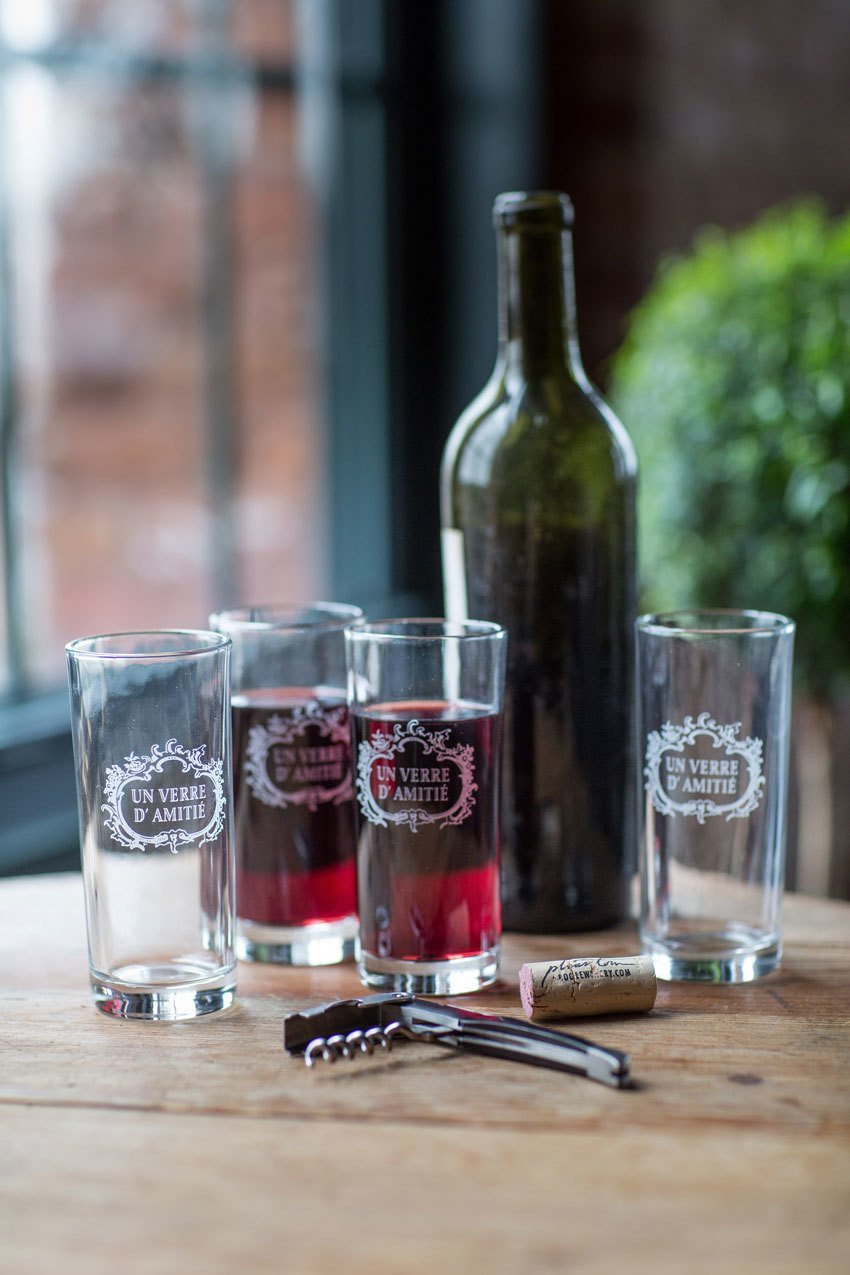 Vagabond Vintage Verre d' Amitie French Glass - Set of 6 | Modishstore | Drinkware