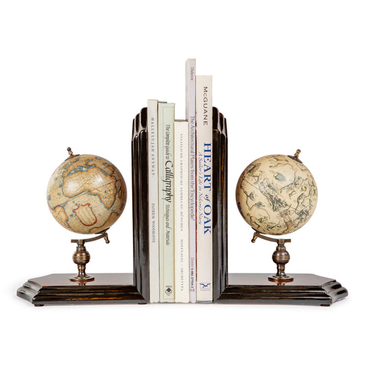 Globe Bookends  By Authentic Models | Office Accessories | Modishstore