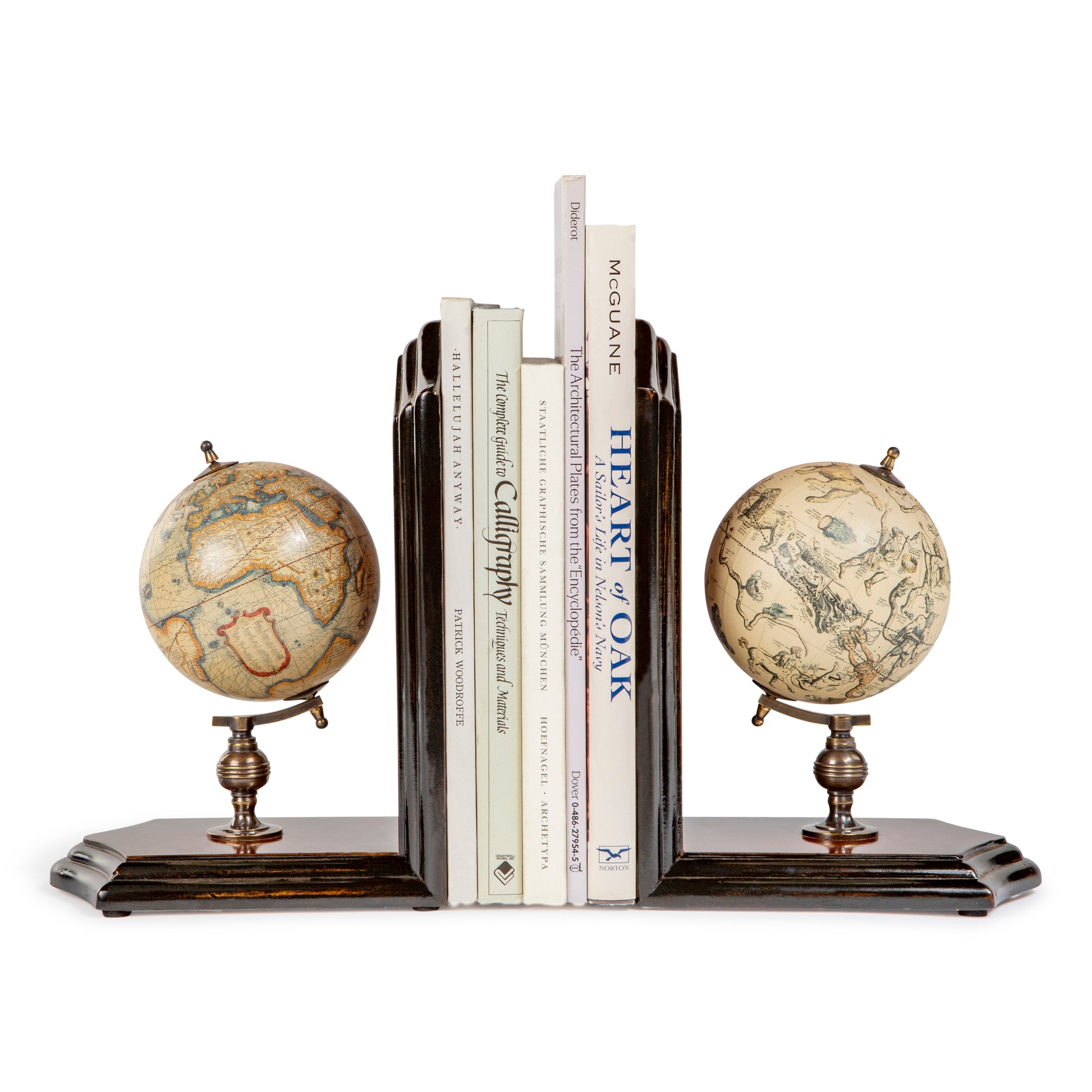 Globe Bookends  By Authentic Models | Office Accessories | Modishstore