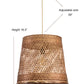 Rattan Unique Cylinder Pendant Light By Ele Light & Decor | Pendant Lamps |  Modishstore  - 3
