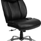 Flash Furniture GO-1235-BK-LEA-GG Hercules Series Black Leather Executive Swivel Office Chair | Office Chairs | Modishstore