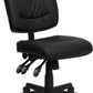 Flash Furniture Low Back Black Leather Multi-Functional Swivel Task Chair | Office Chairs | Modishstore