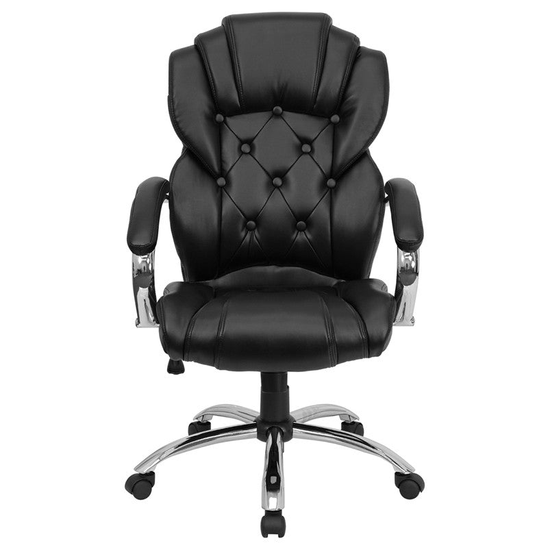 Flash Furniture High Back Transitional Style Black Leather Executive Swivel Office Chair | Office Chairs | Modishstore-2