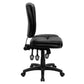 Flash Furniture Mid-Back Black Leather Multi-Functional Ergonomic Swivel Task Chair | Office Chairs | Modishstore-4