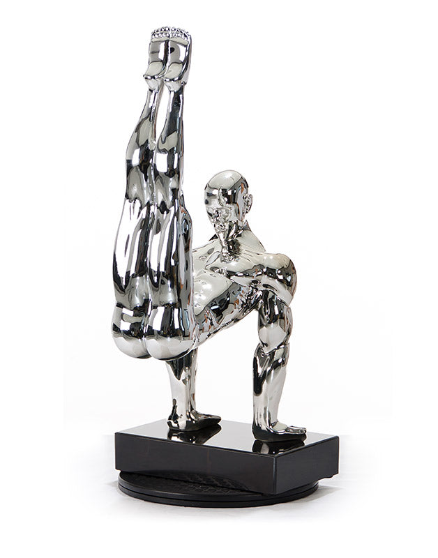 Modrest SZ0173 - Modern Silver Gymnast-B Sculpture-2