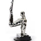 Modrest SZ0173 - Modern Silver Gymnast-B Sculpture-3