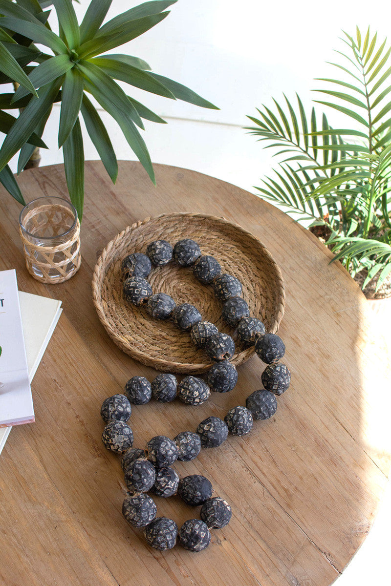 Kalalou Black Clay Tabletop Beads
