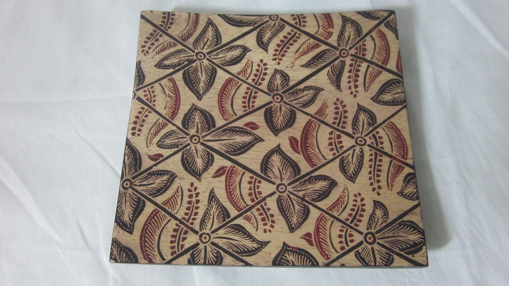 Batik Decorative Serving Tray | ModishStore | Decorative Trays & Dishes