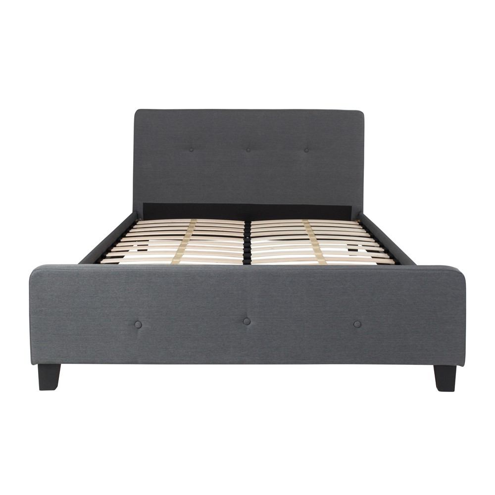Flash Furniture Tribeca Queen Size Tufted Upholstered Platform Bed | Beds | Modishstore - 12