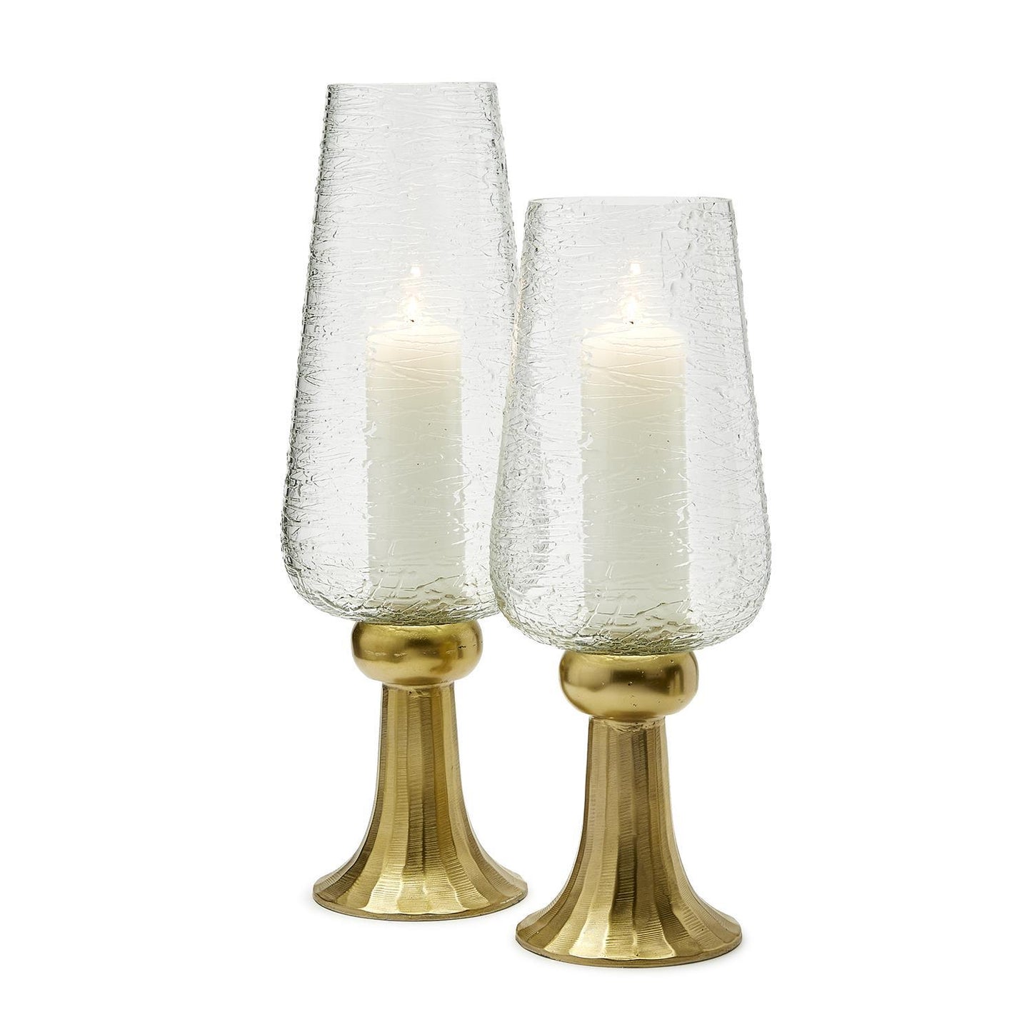 Glass Candleholder Set Of 2 By Tozai Home | Candle Holders | Modishstore -2