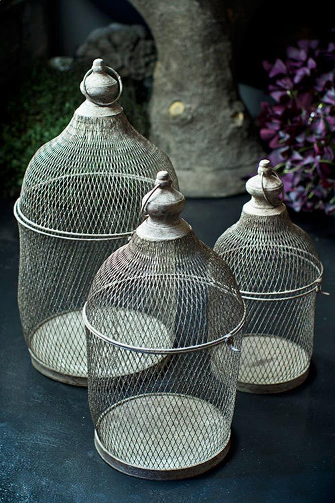 Vagabond Vintage Round Metal Bird Cage | Modishstore | Animals & Pets