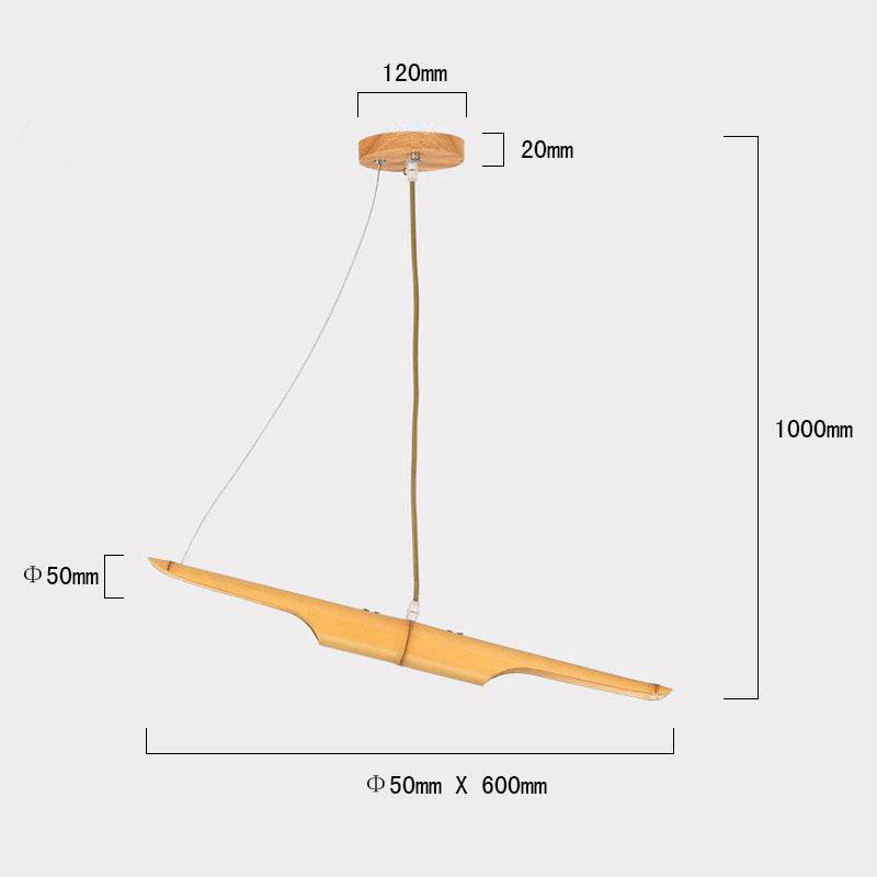 Bamboo Coltrane Oblique Pendant Light By Artisan Living-7