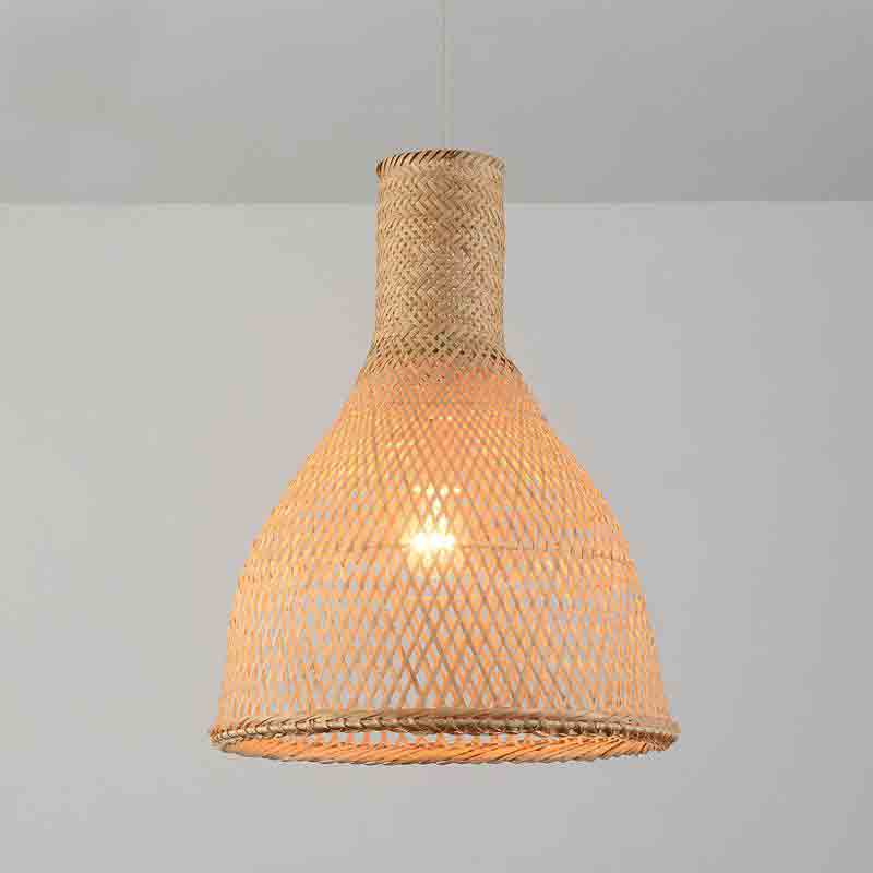 Bamboo Wicker Rattan Shade Pendant Light-5