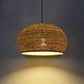 Bamboo Wicker Rattan Round Cage Shade Pendant Light By Artisan Living-6