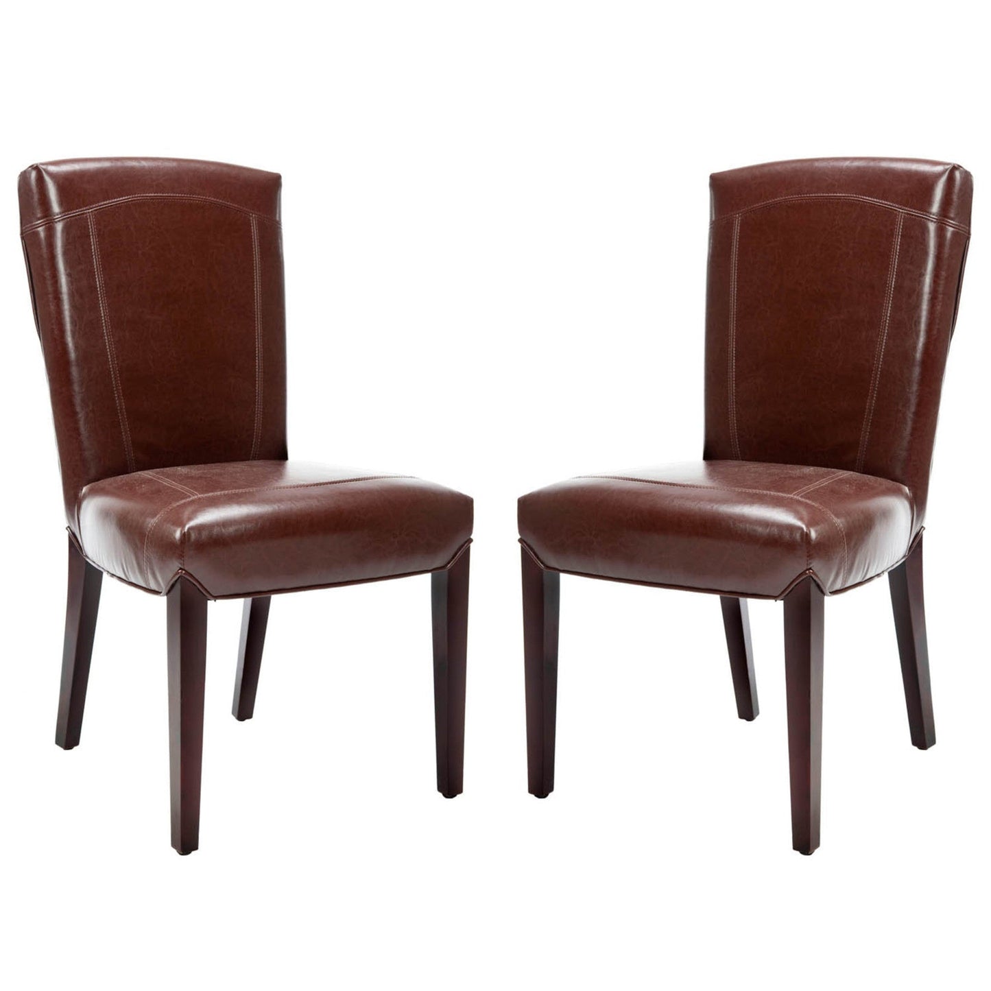 Safavieh Ken Leather Side Chair - Set Of 2 | Dining Chairs | Modishstore - 1
