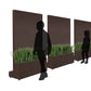 Movable Partition Wall With Liriope Planter By Gold Leaf Design Group | Planters, Troughs & Cachepots | Modishstore - 4
