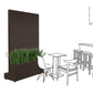 Movable Partition Wall With Liriope Planter By Gold Leaf Design Group | Planters, Troughs & Cachepots | Modishstore - 2
