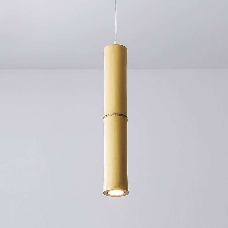 Bamboo Long Tube LED Pendant Light By Artisan Living-4