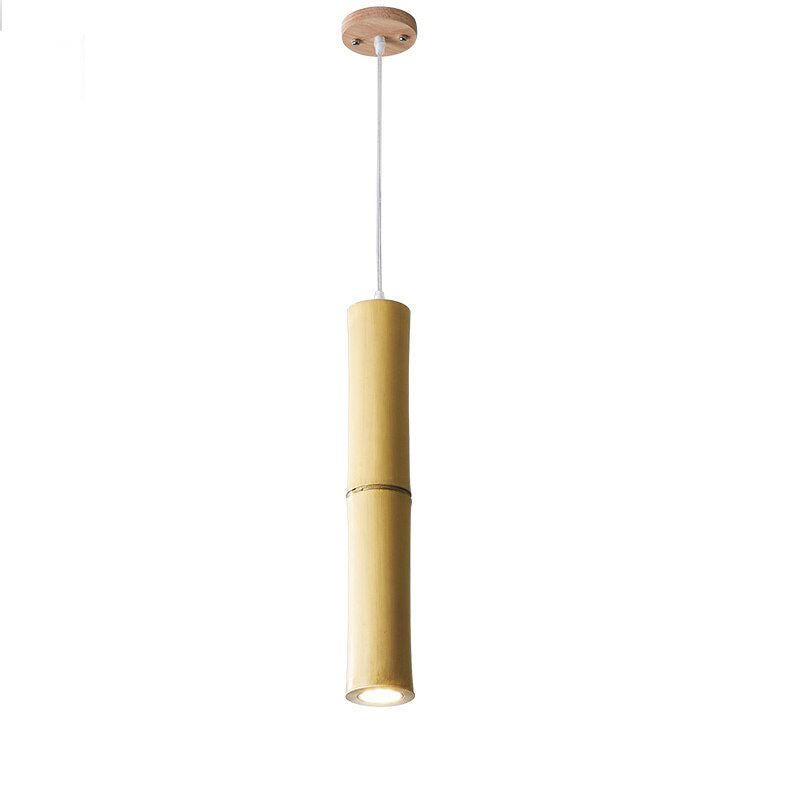 Bamboo Long Tube LED Pendant Light By Artisan Living-5