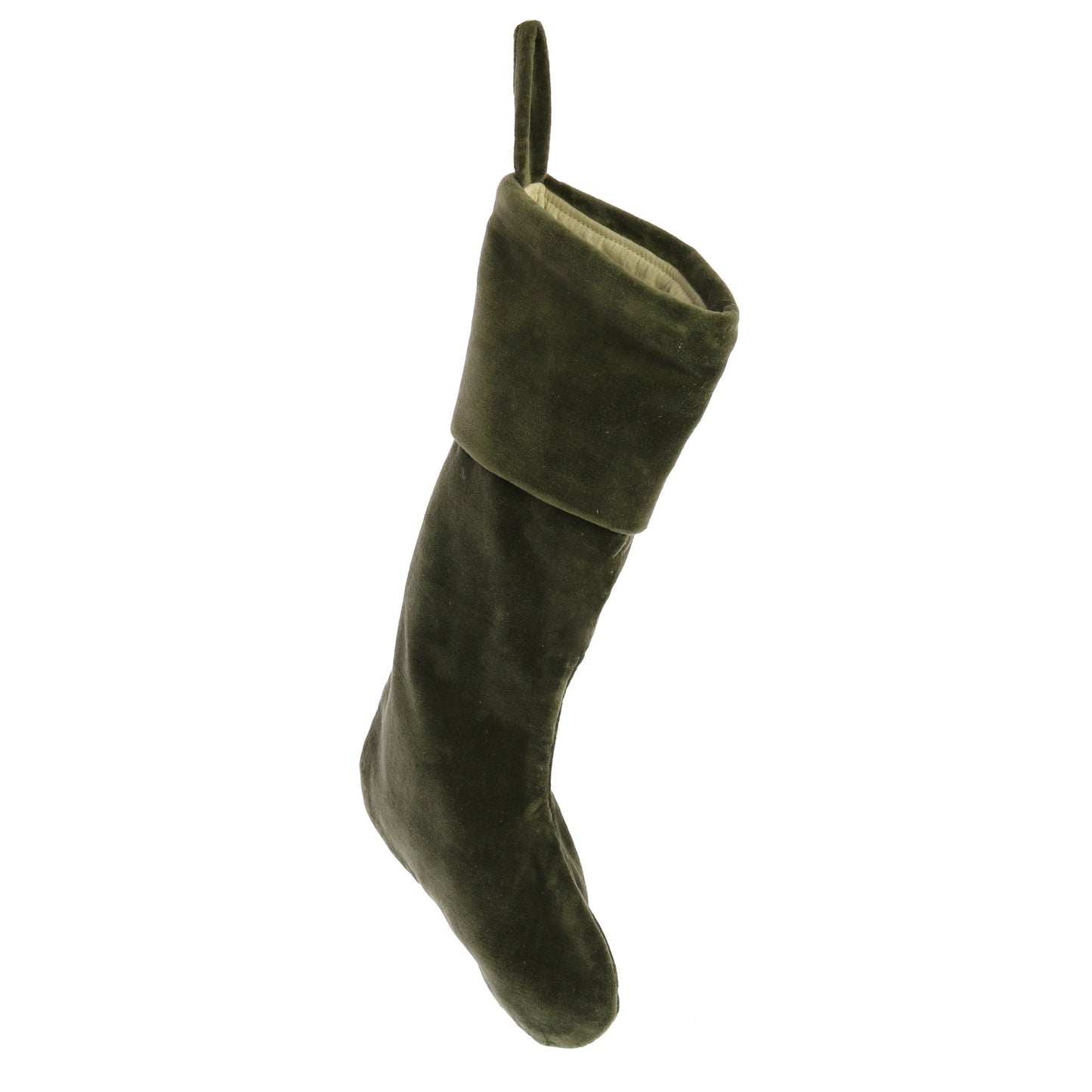 HomArt Velvet Stocking - Sage Green-Dark Grey-Red | Holiday | 9343-33 | Modishstore - 8