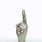 Interior Illusions Plus Silver Middle Finger Tabletop - 9" tall | Sculptures | Modishstore