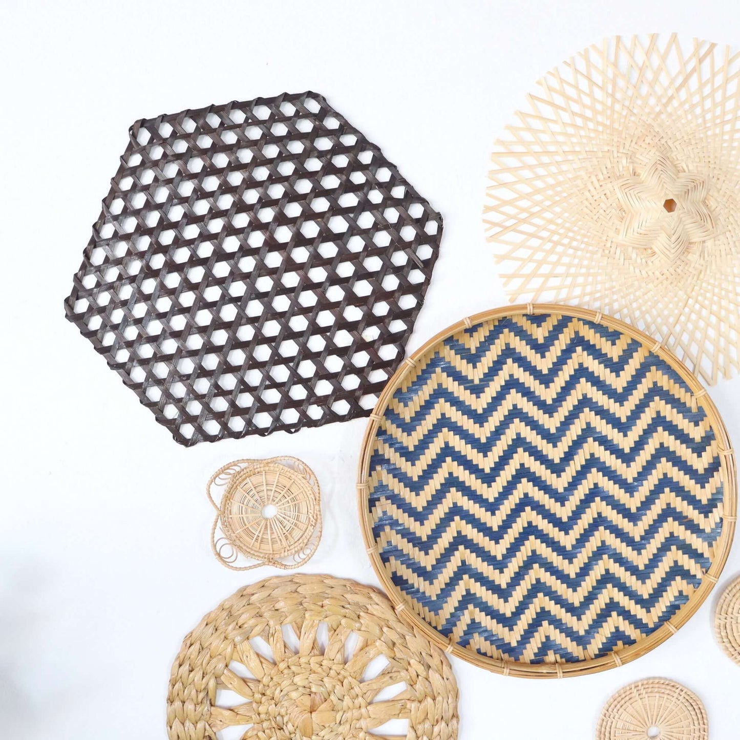 La Na - Wall Hanging Art DeCor Set Of 8 By Thaihome | Wall Decor | Modishstore - 9