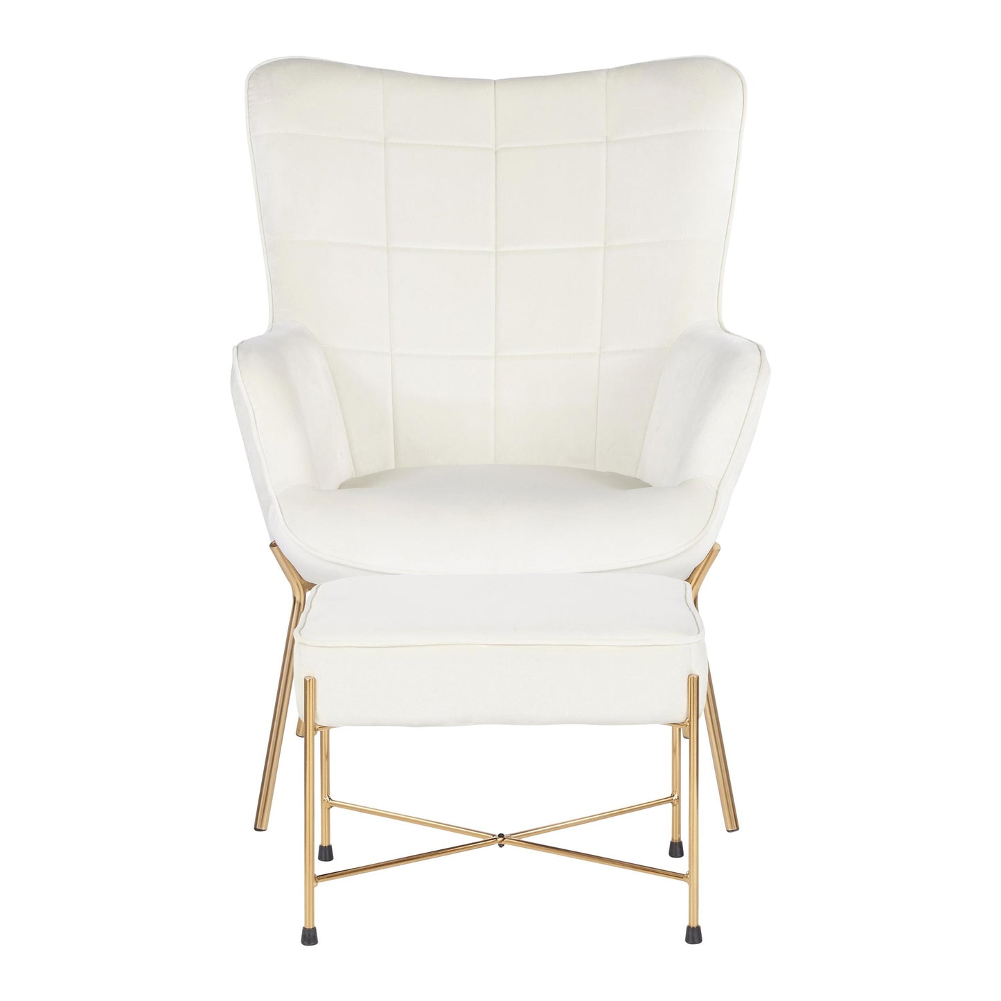 LumiSource Izzy Lounge Chair + Ottoman Set-13