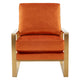 LeisureMod Jefferson Velvet Design Accent Armchair With Gold Frame | Armchairs | Modishstore - 22