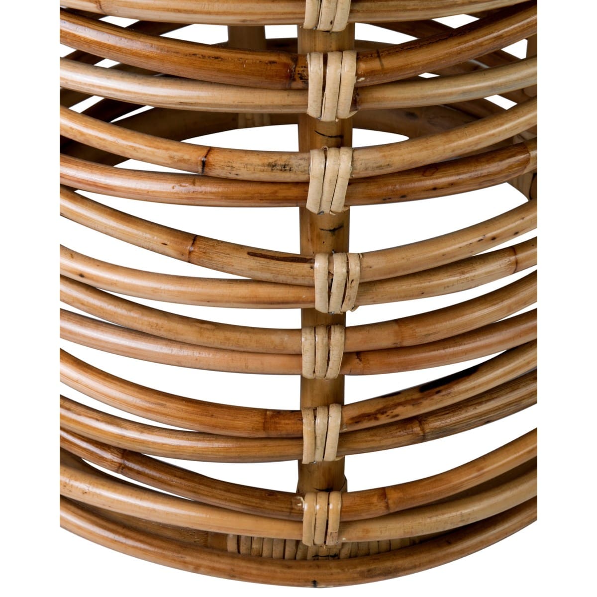 Leeton Open Weave Round Rattan Stool by Jeffan | Stools | Modishstore - 4