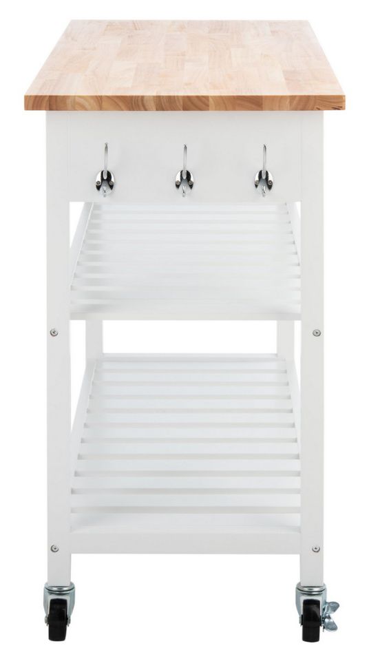 Safavieh Kiko 2 Drawer 2 Shelf Kitchen Cart | Bar Carts | Modishstore - 4