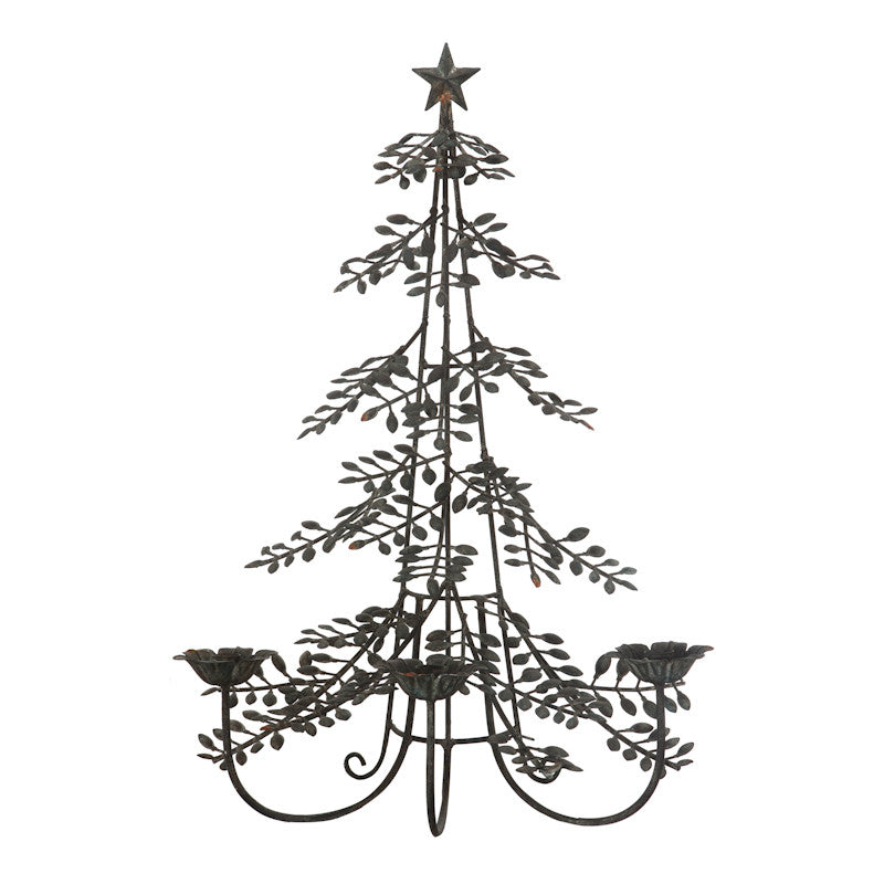 A&B Home Fantasy Garden Tree Candle Holder - Set Of 2 | Candle Holders | Modishstore