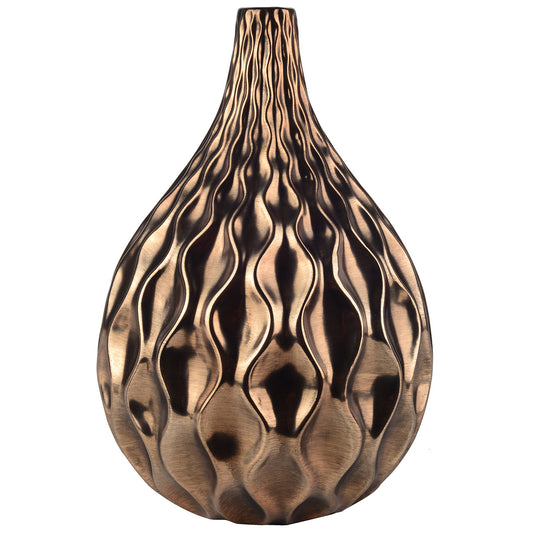A&B Home Modern Wave Gold Vase - Set Of 2 | Vases | Modishstore