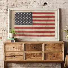 Kalalou Framed American Flag- Large