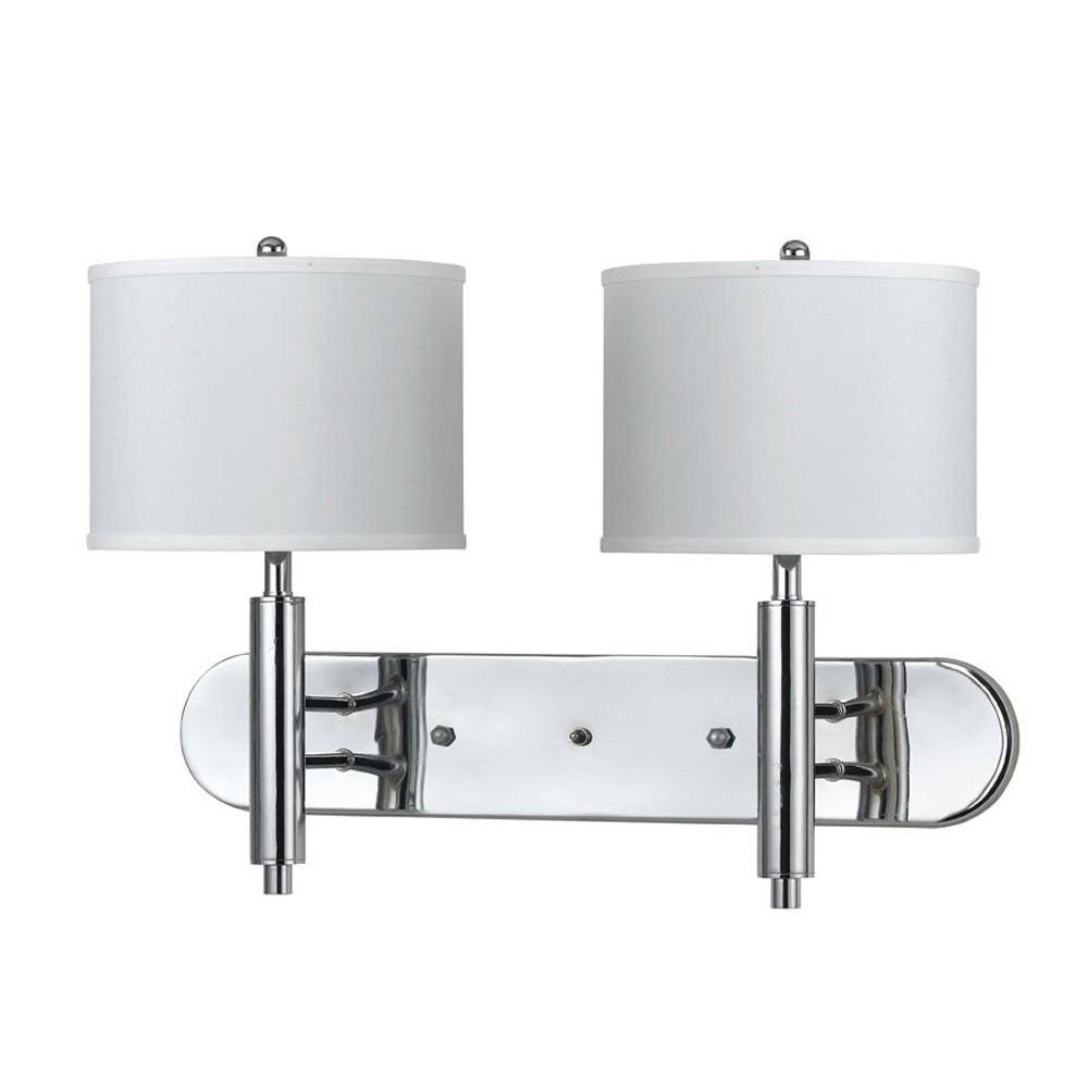 Cal Lighting LA-2004W2L-1CH 60W X 2 Wall Lamp With 3 Way Push Switch | Modishstore | Wall Lamps