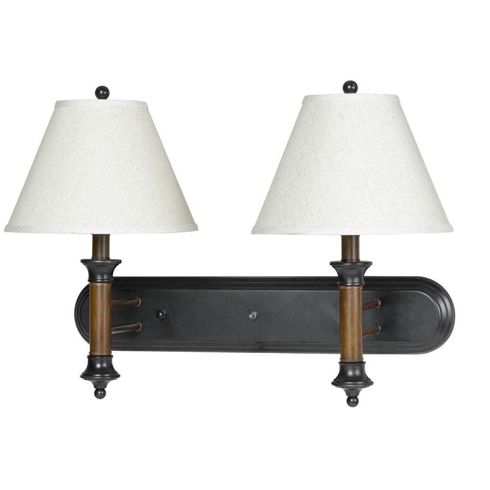 Cal Lighting LA-60007W2L-2 60W X 2 Metal Wall Lamp | Modishstore | Wall Lamps