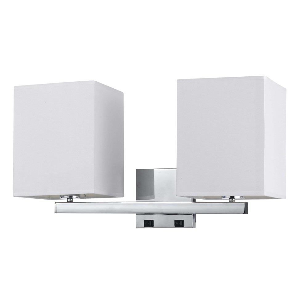 Cal Lighting LA-8028W2L-1-BS 60W X 2 Wall Lamp | Modishstore | Wall Lamps