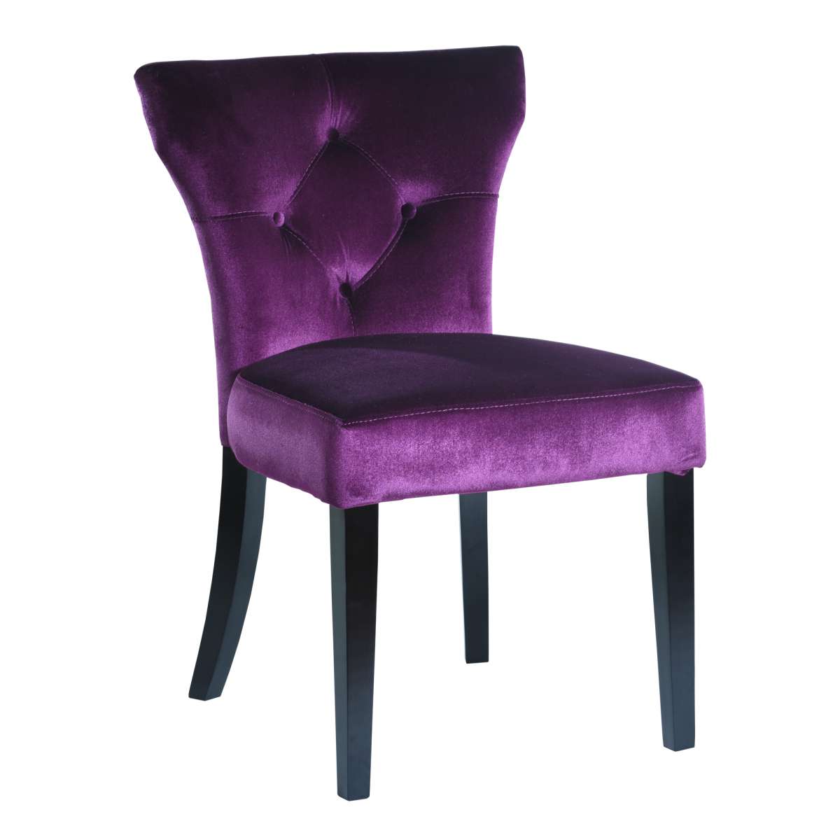 Elise Side Chair in Purple Velvet - Set of 2 By Armen Living | Side Chairs | Modishstore - 2