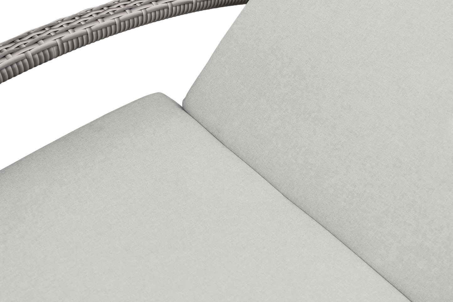 Aloha Adjustable Patio Outdoor Chaise Lounge Chair in Grey Wicker and Cushions By Armen Living | Outdoor Chaise Lounges | Modishstore - 10