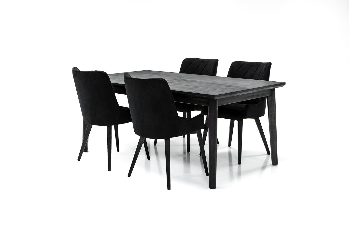 Alana Charcoal Upholstered Dining Chair - Set of 2 By Armen Living | Dining Chairs | Modishstore - 8