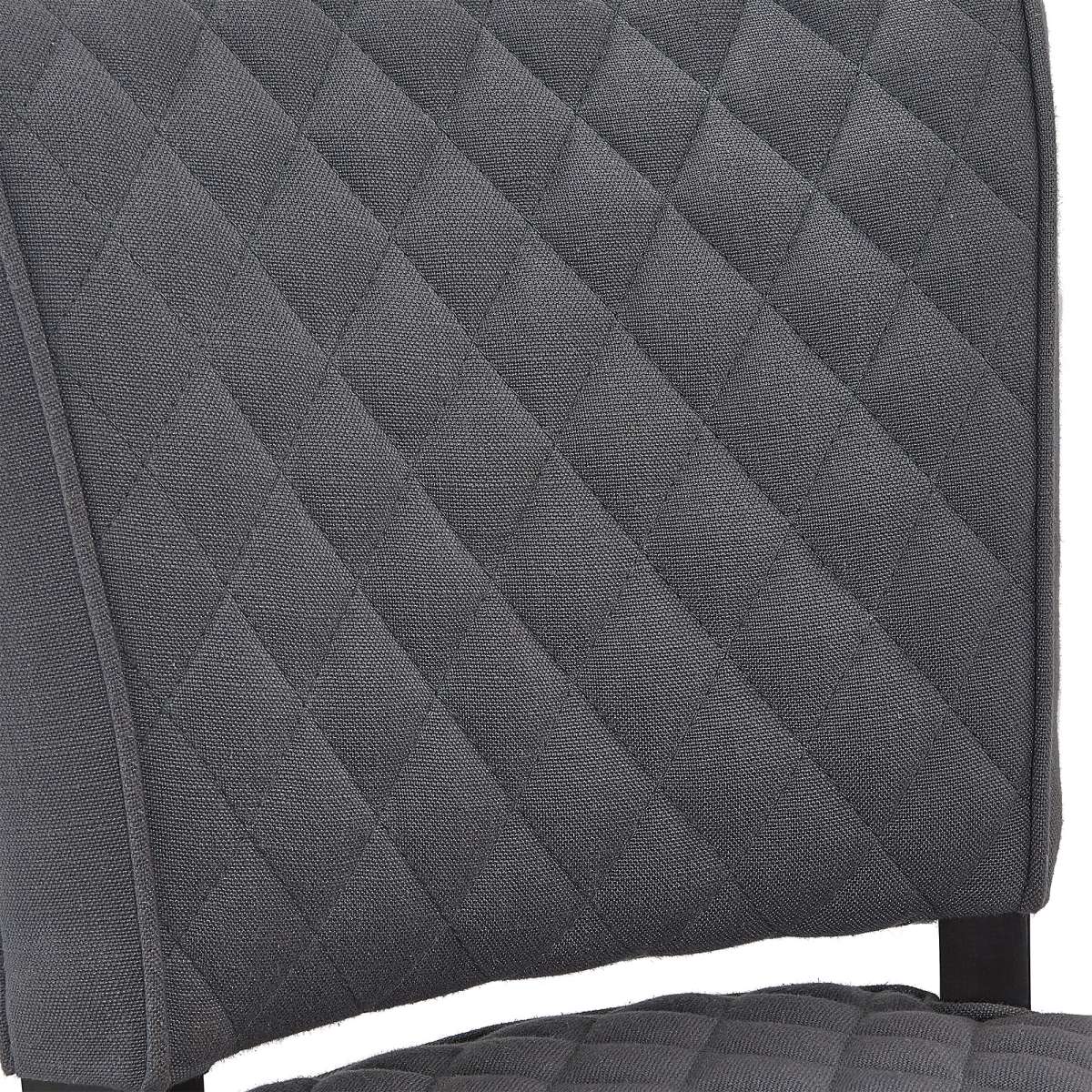 Gia 26" Counter Height Swivel Grey Fabric and Espresso Wood Bar Stool By Armen Living | Bar Stools | Modishstore - 8