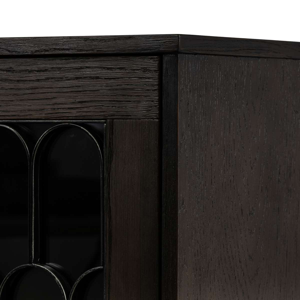 Gatsby Oak and Metal Buffet Cabinet By Armen Living | Sideboards | Modishstore - 8