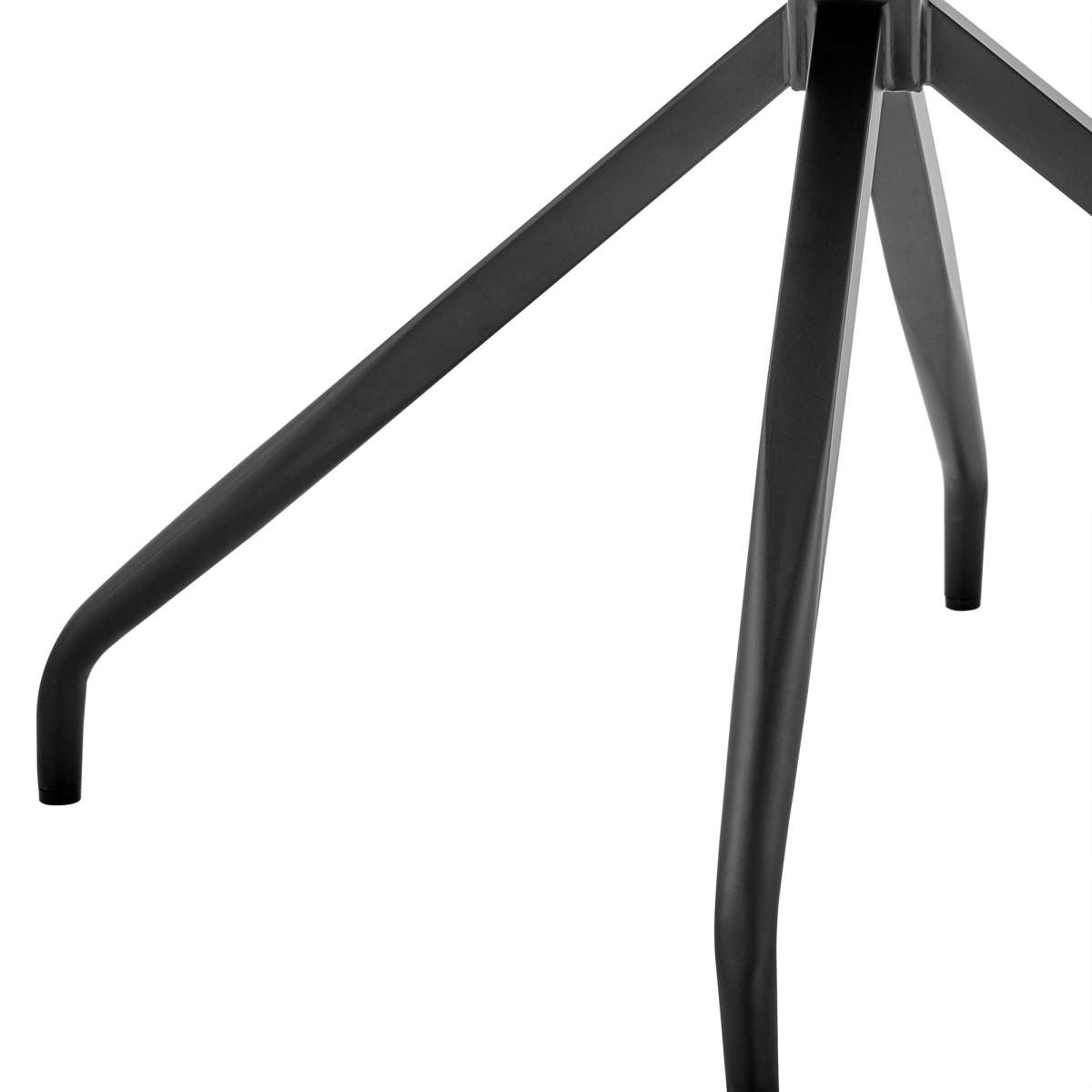 Hadley Dining Room Accent Chair in Blue Velvet with Black Finish By Armen Living | Dining Chairs | Modishstore - 12