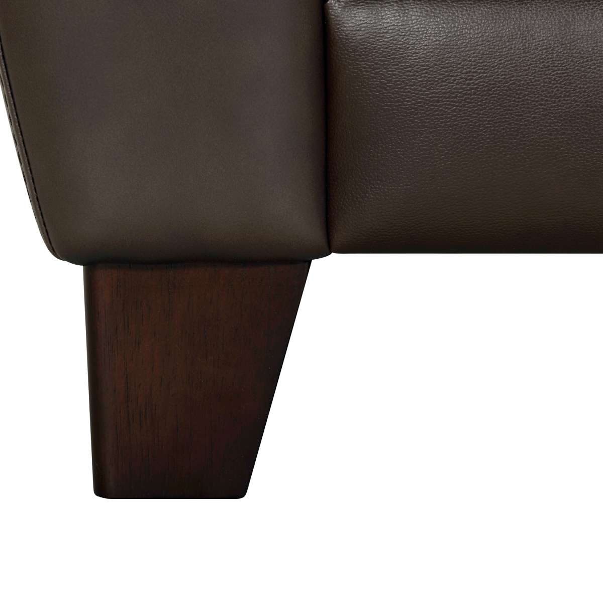 Kester 81" Square Arm Espresso Genuine Leather Sofa By Armen Living | Sofas | Modishstore - 8