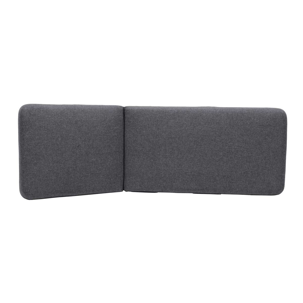 Portals Outdoor Chaise Lounge Chair in Black Finish and Grey Cushions By Armen Living | Outdoor Chairs | Modishstore - 5