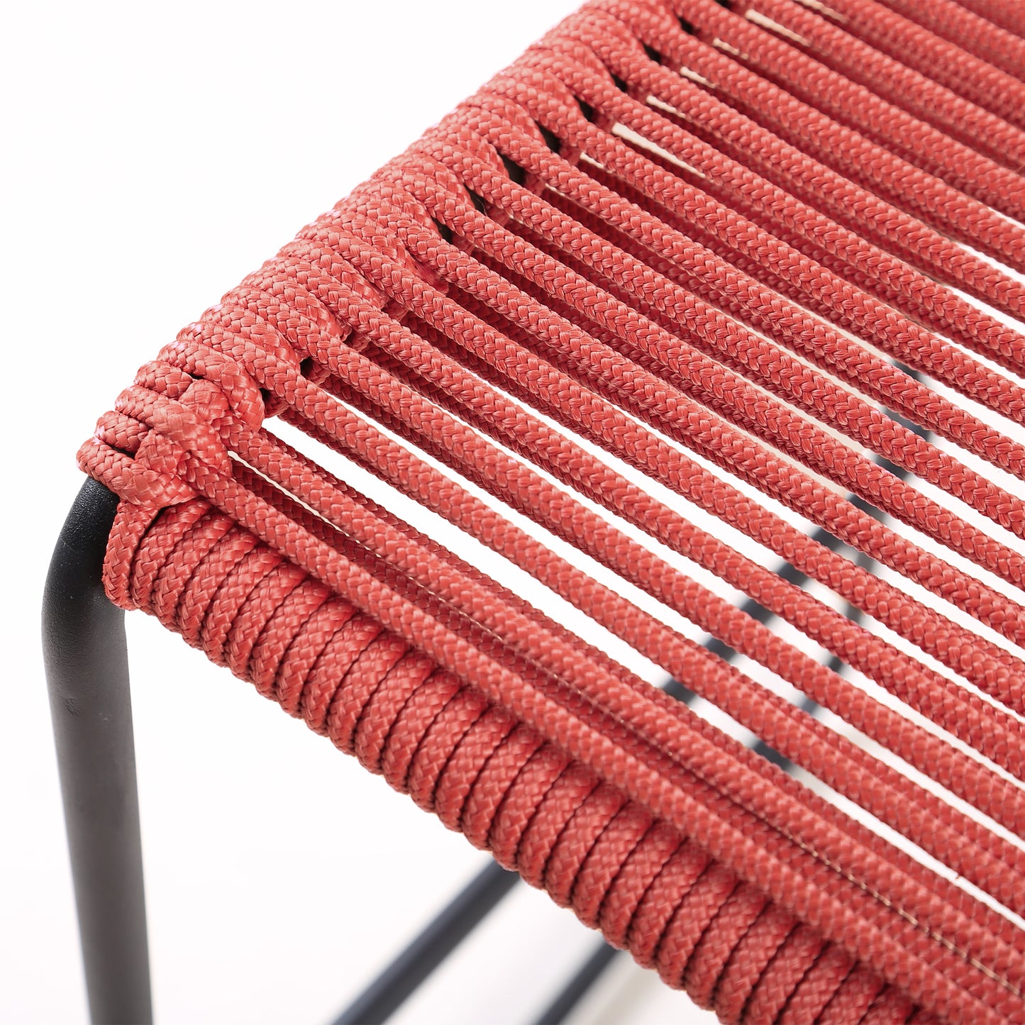 Shasta 30" and 26" Outdoor Metal and Rope Stackable Barstool By Armen Living | Bar Stools | Modishstore - 8