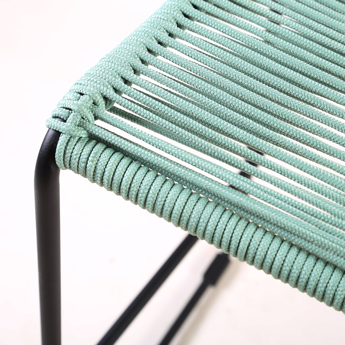 Shasta 30" and 26" Outdoor Metal and Rope Stackable Barstool By Armen Living | Bar Stools | Modishstore - 8