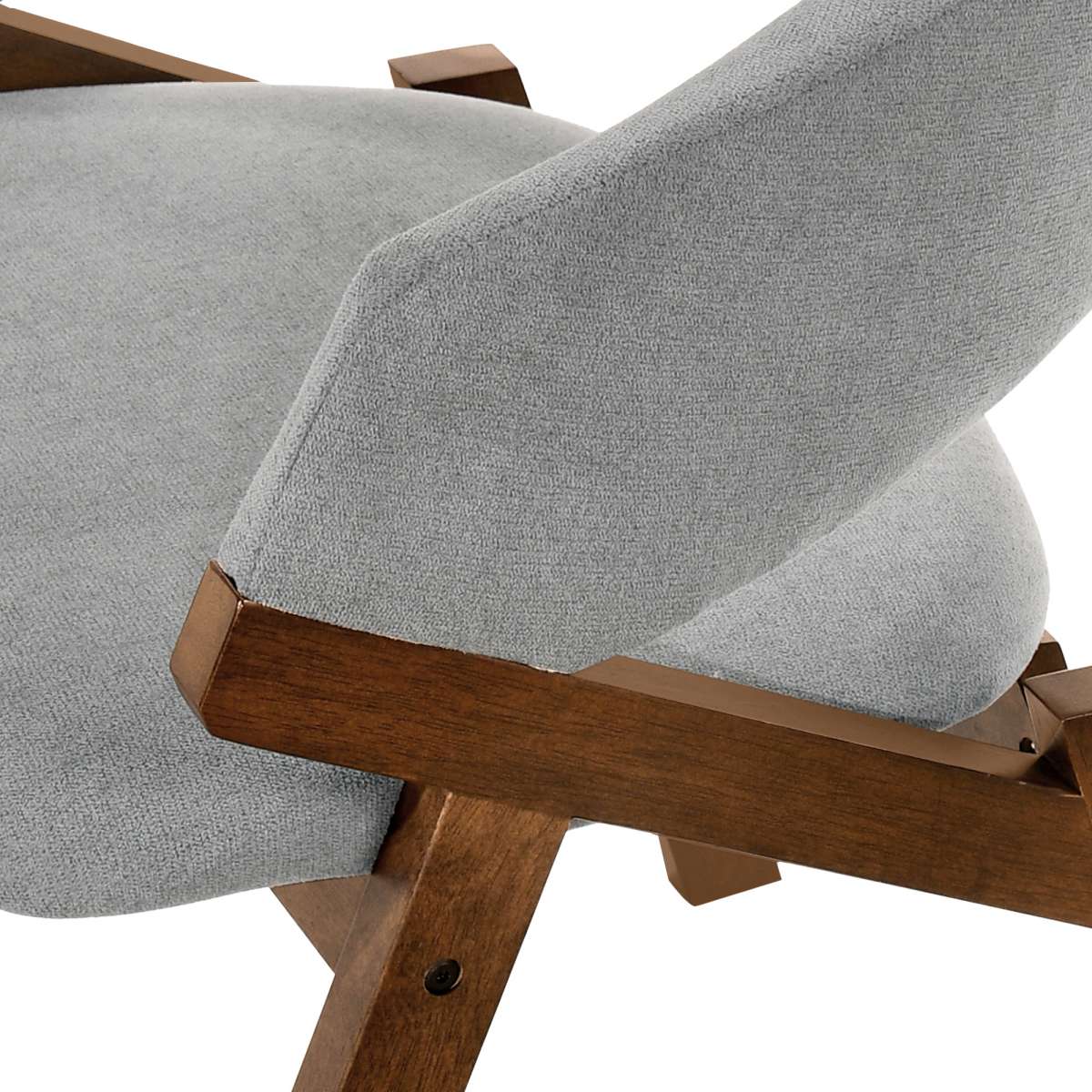 Talulah Gray Fabric and Walnut Veneer Dining Side Chairs - Set of 2 By Armen Living | Side Chairs | Modishstore - 8