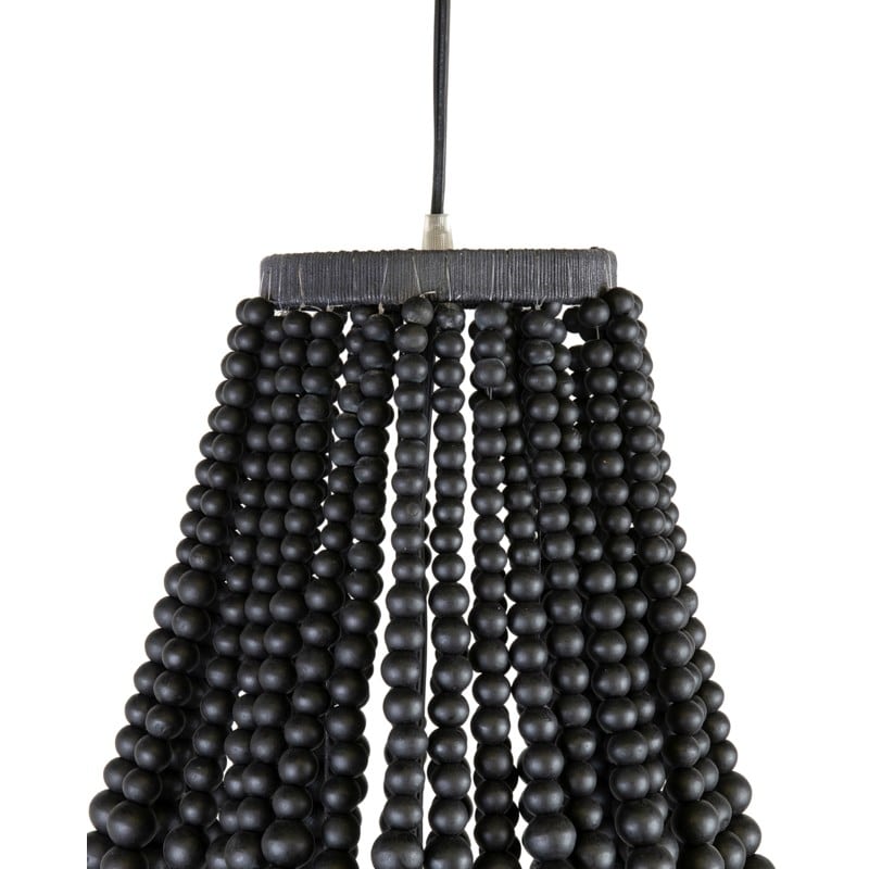 Juliet Collapsible Chandelier with Wooden Beads by Jeffan | Chandeliers | Modishstore - 7